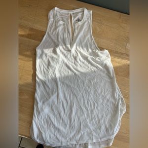 White cotton tank top